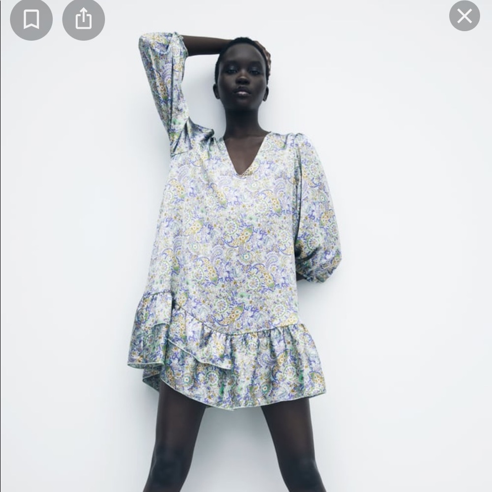 Zara satin dress